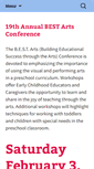 Mobile Screenshot of bestartsconference.org